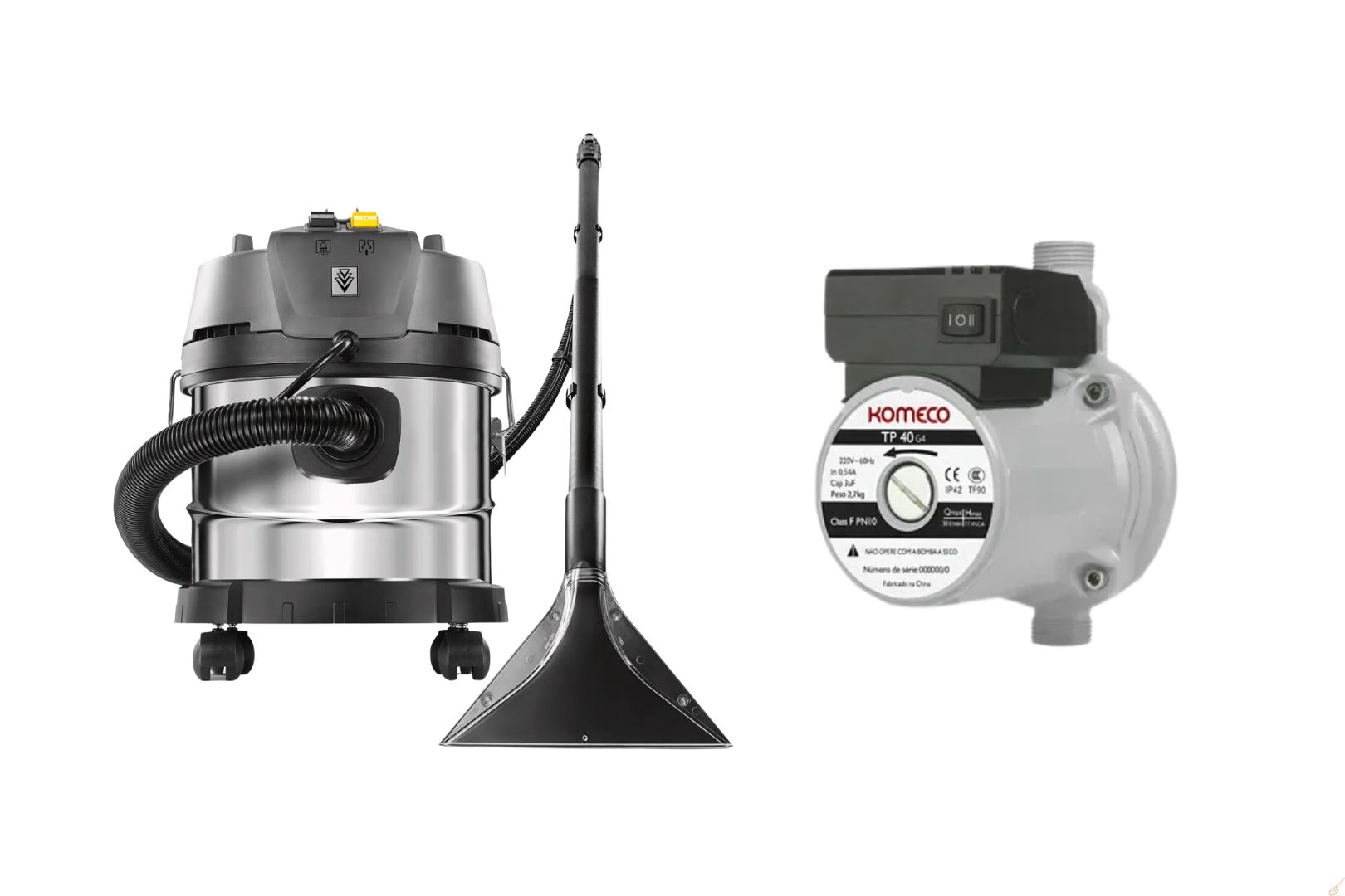 Pressurizador de agua ou extrator de sujeira